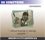 May is Do Something Generous Month